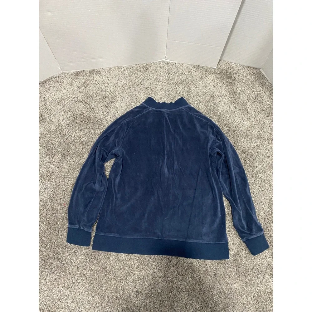 Track Jacket Puma Boys Navy Blue Excellent Velour Full Zip XL(18-20)